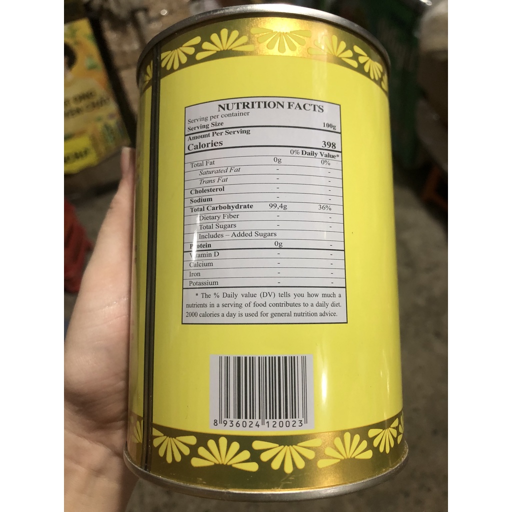 TRÀ HOA CÚC MẬT ONG HOÀ TAN HÁN LINH DẠNG LON 400 GRAM