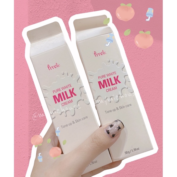 KEM DƯỠNG TRẮNG DA NÂNG TONE PURE WHITE MILK CREAM PRRETI  SALE 70%
