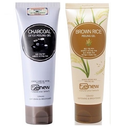Kem tẩy da chết thảo dược dành cho da mặt và toàn thân body Benew Charcoal Detox Peeling Gel Hàn quốc 100ml/Hộp- CHÍHÃNG