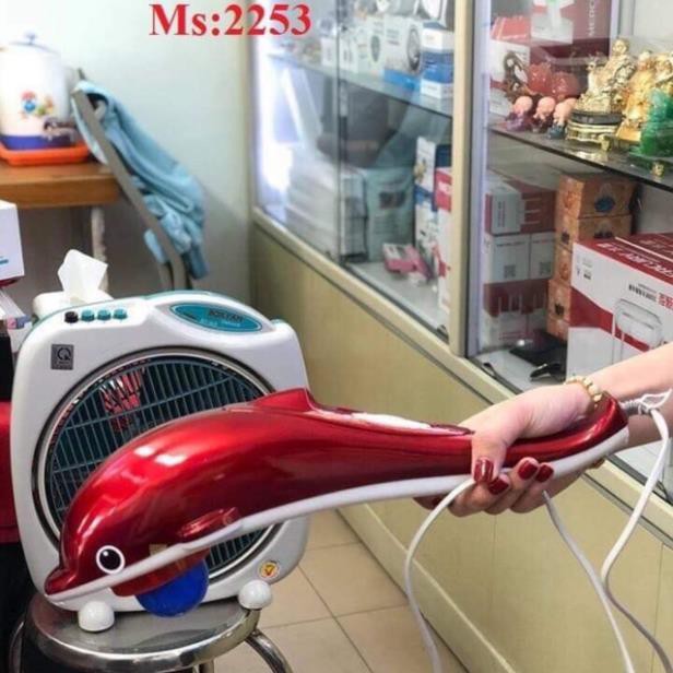 ( dòng lớn ) Máy massa cầm tay cá heo cao cấp 3 đầu massage mã RF-889