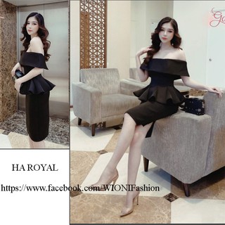 Rập đầm body hở vai
