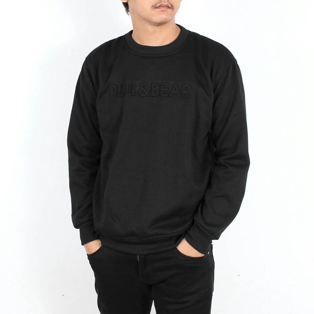 Áo Sweater Chui Đầu Cổ Tròn In Nổi Hình Gấu 3D Thời Trang Cho Nam Và Nữ