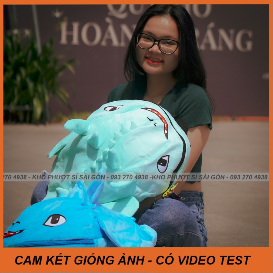 Cặp rồng vải nhung xịn mịn chống nước nhẹ bề mặt màu xanh ngọc - xanh dương cute