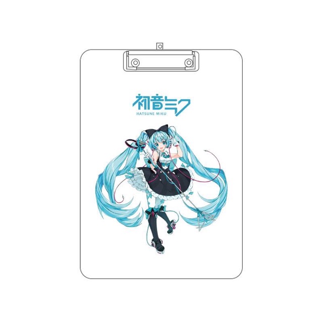 Kẹp phai hatsune miku , kẹp để bài kiểm tra hátune miku trong suốt