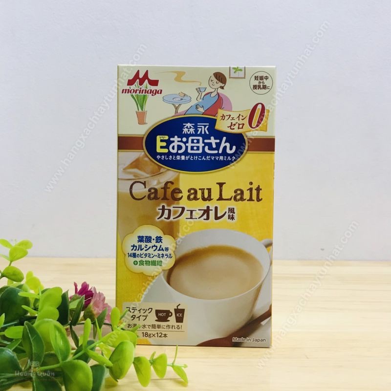 Sữa Bầu MORINAGA Cho Mẹ Bầu Nội Địa Nhật Đủ  3 Vị Cafe, Trà Xanh Matcha, Trà Sữa(18g x 12 gói) - SAKUKO