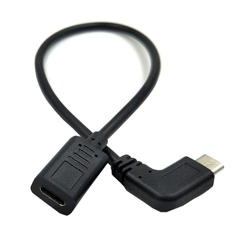 Dây Cáp Nối Dài Chuyển Đổi Cổng Usb 3.1 Sang Usb-C 90 Độ Có Thể Đảo Ngược Cho Macbook Tablet | BigBuy360 - bigbuy360.vn