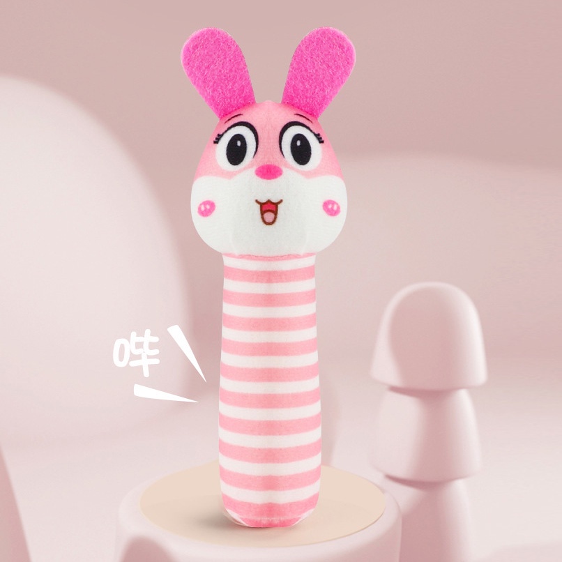 Đồ Chơi Lục Lạc Hình Thú Hoạt Hình Nhồi Bông Có Thể Giặt Sạch Cho Bé