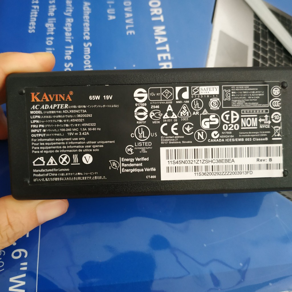 Sạc Laptop Acer One 14 Z1401 Z1402 Chuẩn 5.5*2.5 Chính Hãng Kavina 19V - 3,42A, Tặng Kèm Dây Nguồn