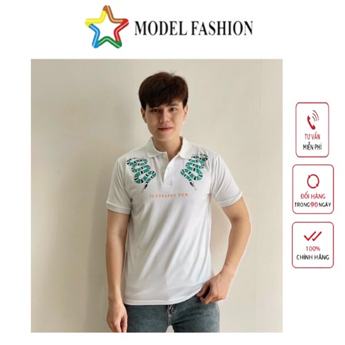 Áo polo nam cổ bẻ in hình hoạ tiết Rắn Model Fashion