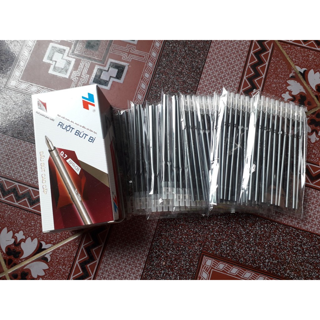 Combo 100 ruột bút bi TL chính hãng 0.5mm hoặc 0.7mm (1 hộp)