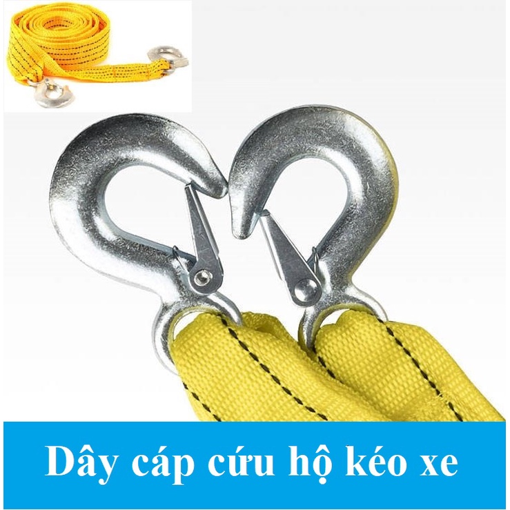 Dây cáp cứu hộ kéo xe 3m siêu bền