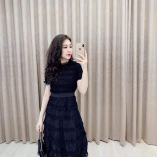 Freeship 99k TQ_Váy ren tầng