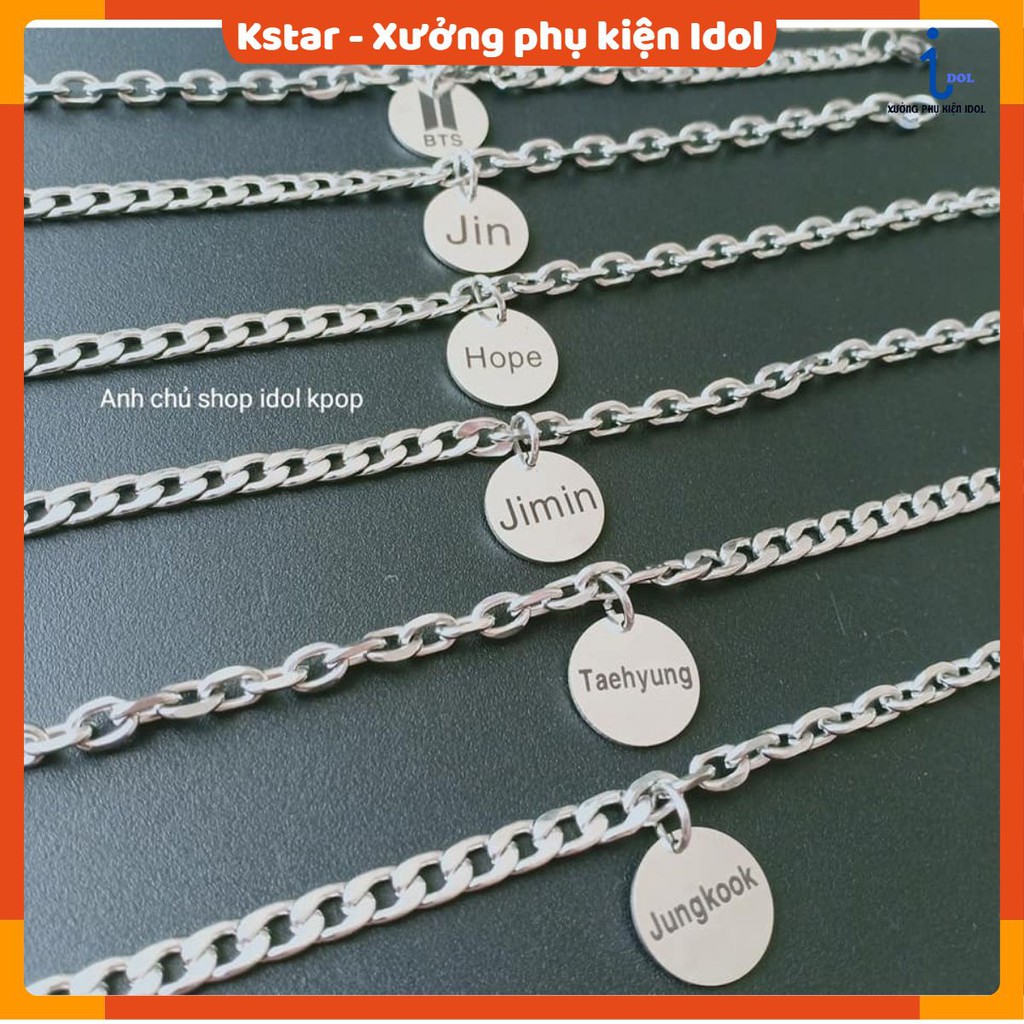 [Mua 1 tặng 1] Lắc tay Bangtan hope cookie V Min RM Jin Suga