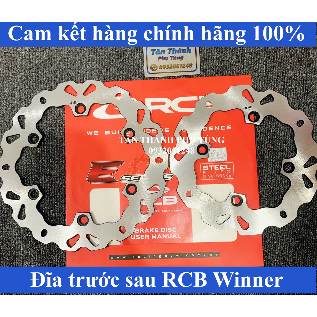 Đĩa RCB trước sau Winner V1, Winner X chính hãng