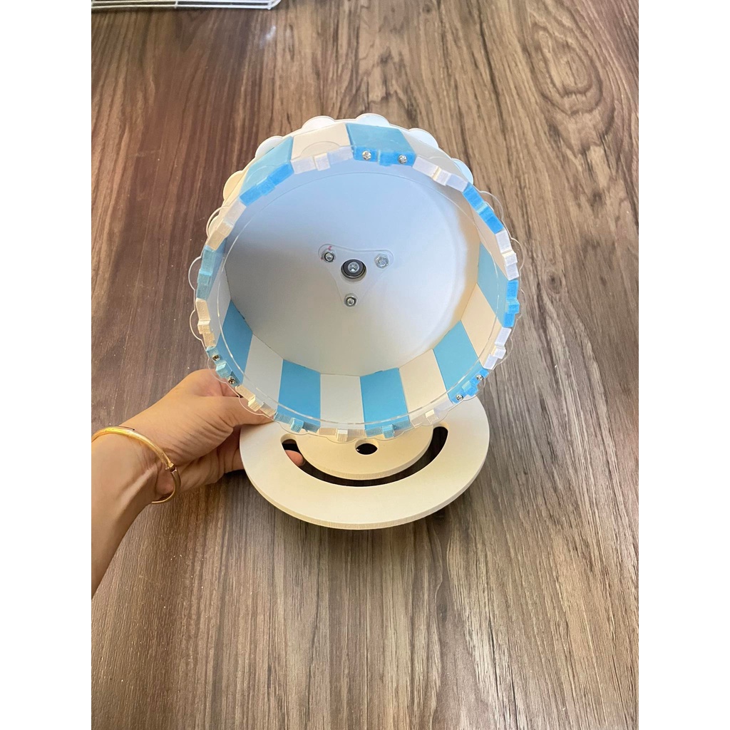 Whell gỗ ép lắp ráp Đa sắc size 16cm,18,5cm,21cm cho hamster,nhím,bọ ,..