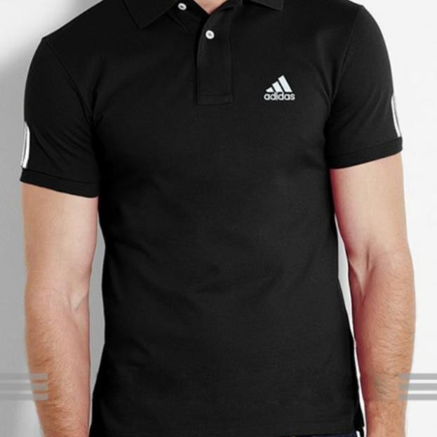 Áo thun cổ trụ adidas . '