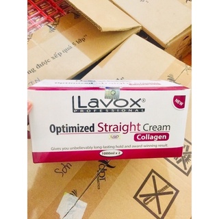 Kem duỗi tóc lavox collagen 1000ml siêu nhanh siêu mạnh