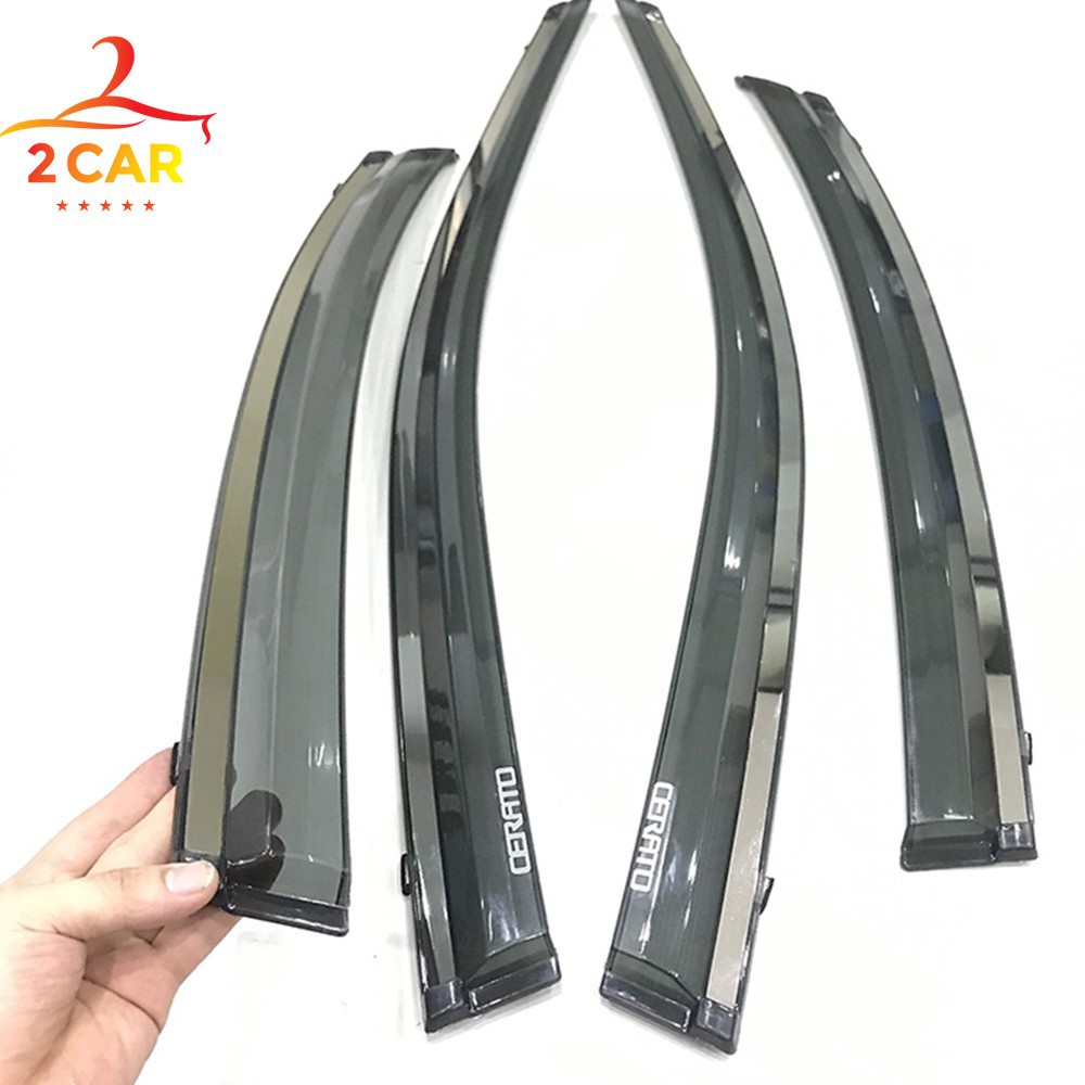Vè che mưa chỉ mạ crom xe KIA Cerato 2019- 2020- 2021