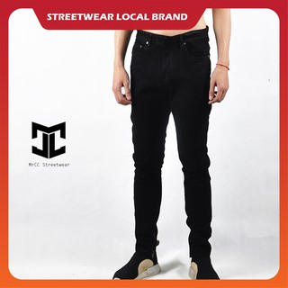 Quần Jeans Nam Đen Trơn MRCC
