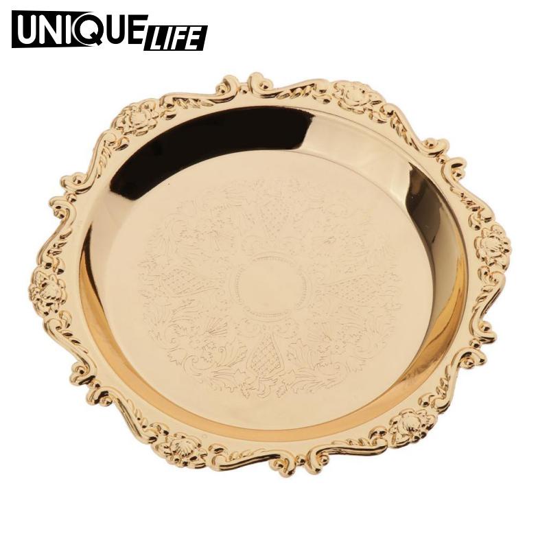Khay Đựng Đĩa Vàng Cho Đám Cưới / Tiệc Tối 10cm / 4 "