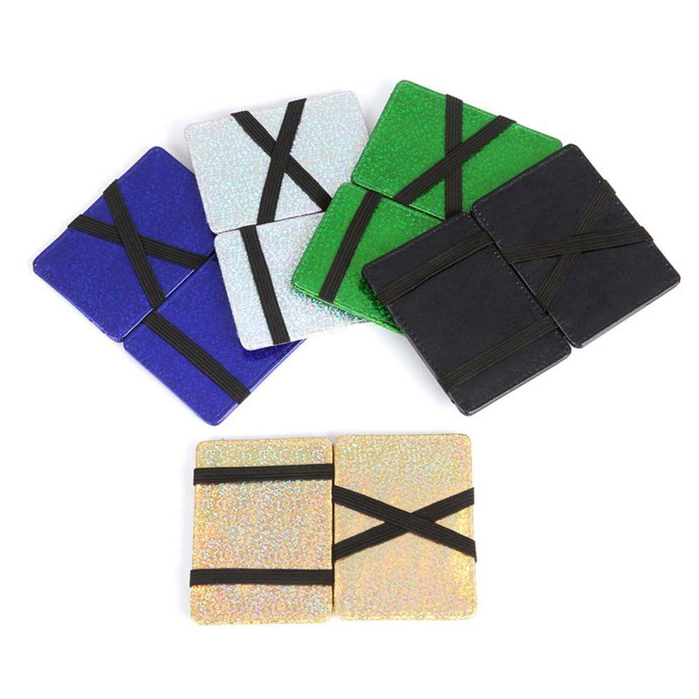 SOMEDAYZL Ví Da PU Đựng Tiền / Thẻ Mini Phong Cách Doanh Nhân Thời Trang Cho Nam Và Nữ