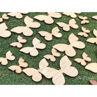 Combo 10 bướm gỗ decor