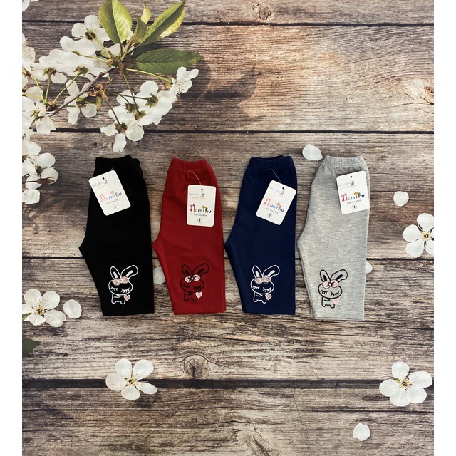 Quần Legging Lửng Cotton Bé Gái