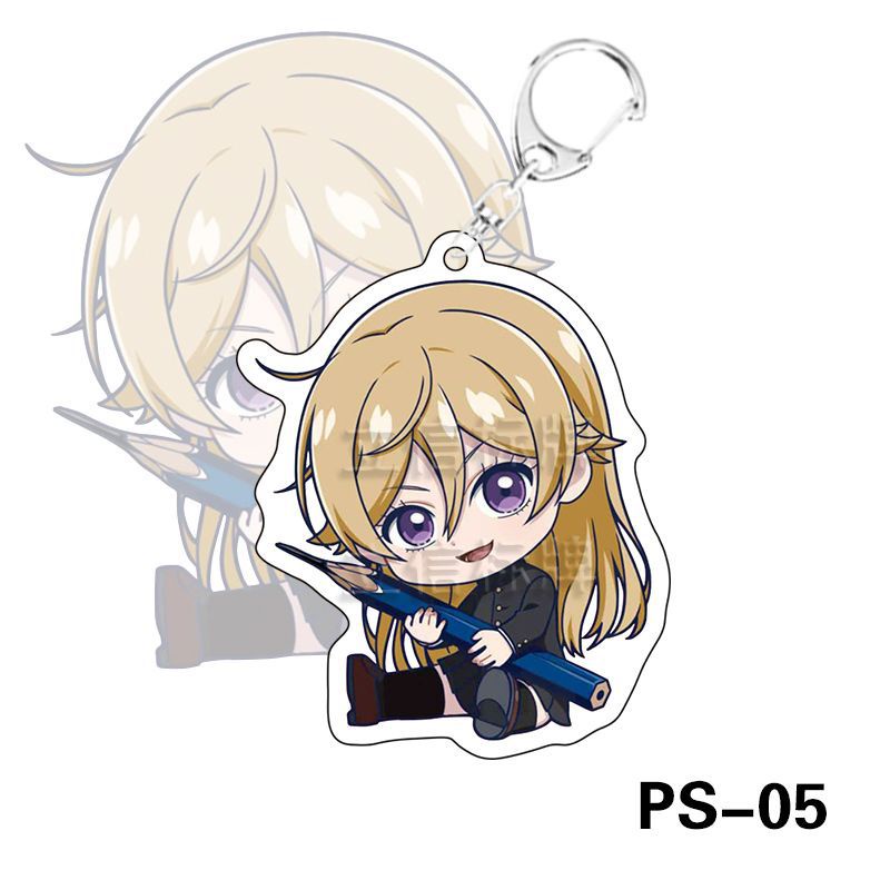 Móc gắn chìa khóa hình Yaguchi Yatora Ayukawa Ryuji hoạt hình Blue Period bằng acrylic