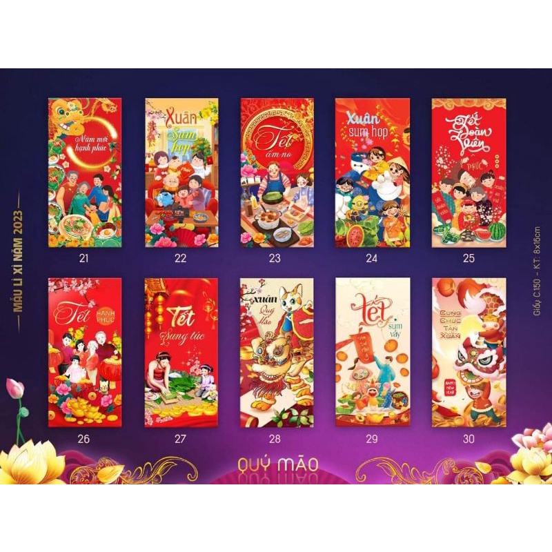 Bao lì xì Tết 2023 deal 1k