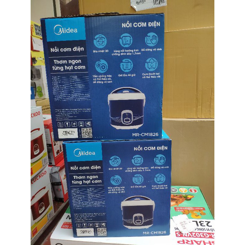 Nồi cơm điện Midea 1.8 lít MR CM1826