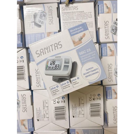 Máy đo huyết áp Sanitas dùng cho cổ tay hàng chính hãng 100%
