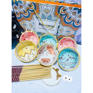 🥣🥢 Set Bát Kèm Đũa Bohemia 🥣🥢