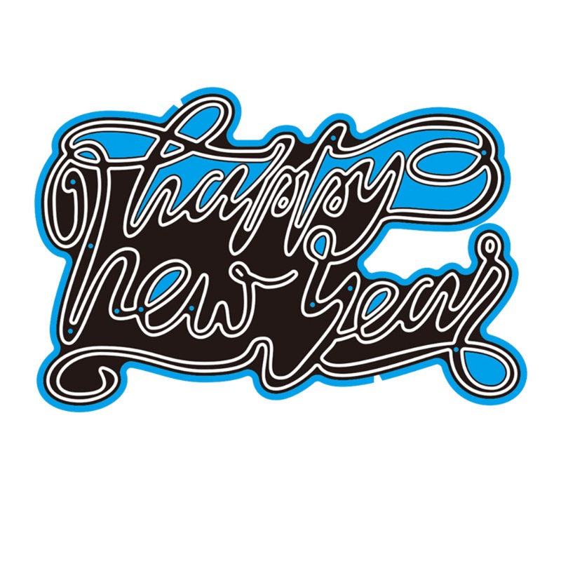 Khuôn cắt giấy làm từ kim loại hình chúc mừng năm mới trang trí scrapbook