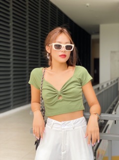 ☀️ Áo crop cổ V( Hình thật)