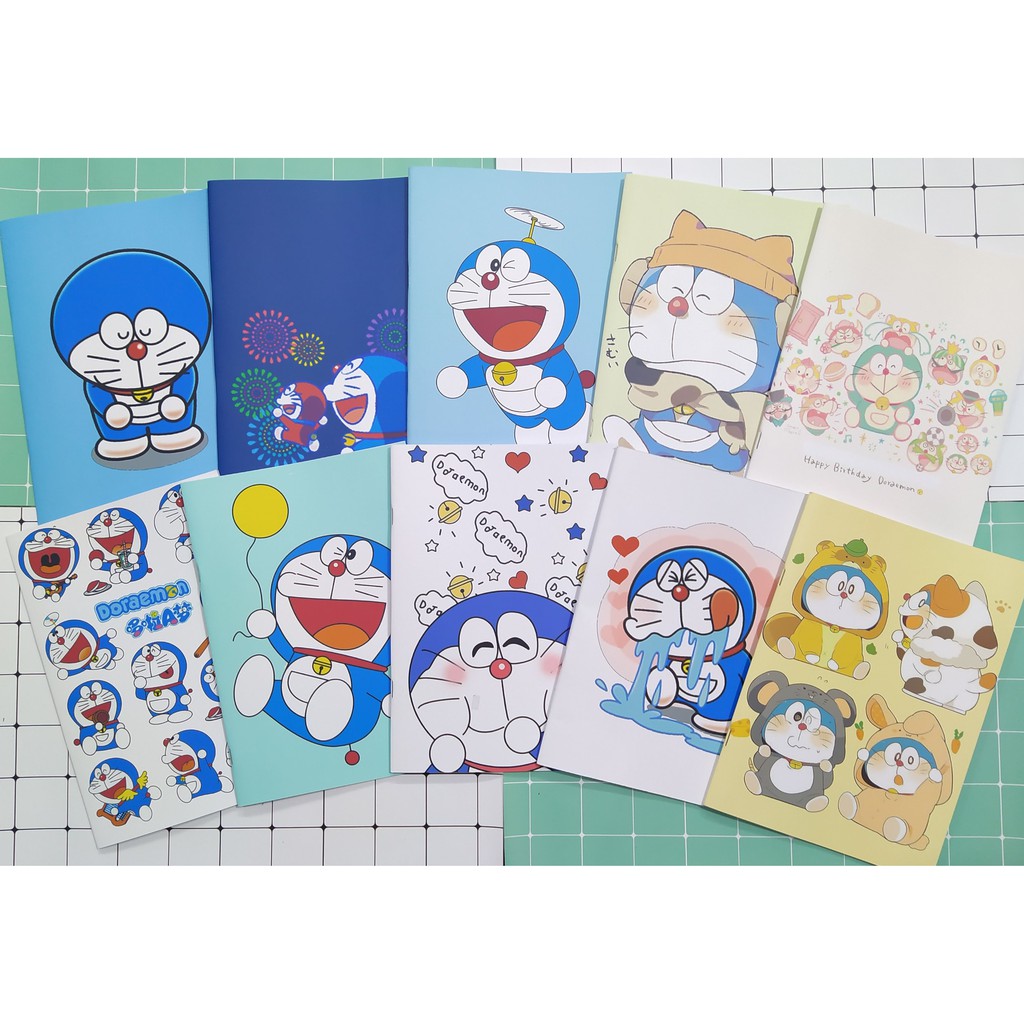 Vở DORAEMON V16 72 trang kẻ ngang cấp 2 17*25cm đô rê mon