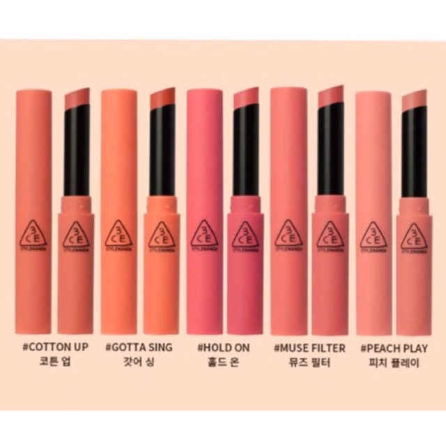 Son Thỏi Lì Mịn Như Nhung 3CE Mood Blossom Slim Velvet Lip Color
