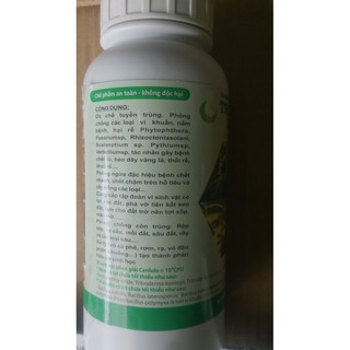 chế phẩm sinh học Trichoderma Bacillus lọ 500ml