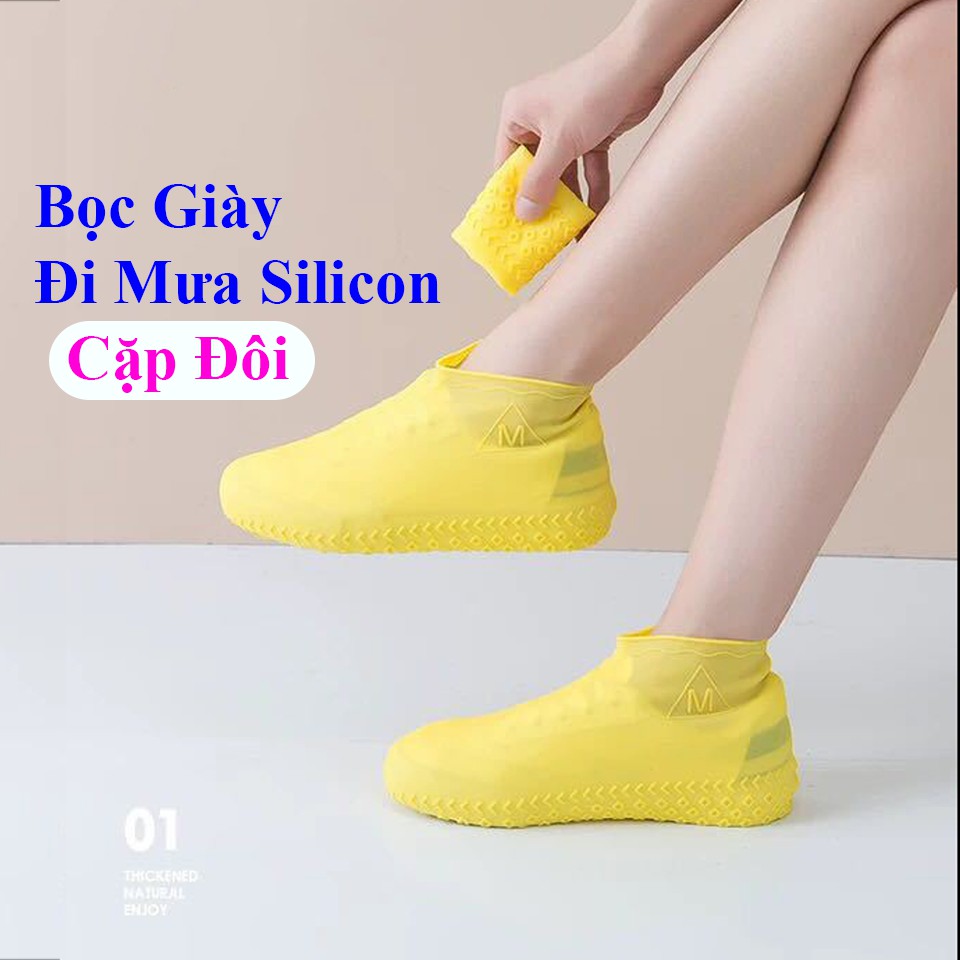 [SIÊU BỀN] TÚI ỦNG BAO BỌC GIÀY CAO SU SILICON ĐI MƯA - GIÀY ĐI MƯA SILICON Cho Cặp Đôi NAM / NỮ - 💖 HCSRshop 💖