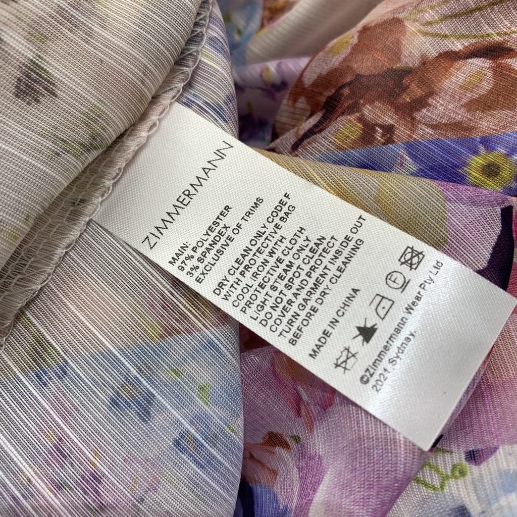 Đầm nữ thời trang cao cấp Zimmermann thiết kế mẫu hoa, phong cách điệu đà