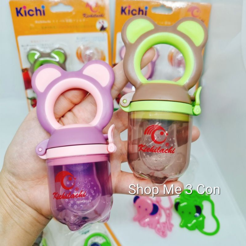 [Chính Hãng Đủ Giấy Tờ] Túi Nhai Ăn Dặm Chống Hóc Bằng Silicone Kichilachi Nhật Bản ( Đủ Phụ Kiện )