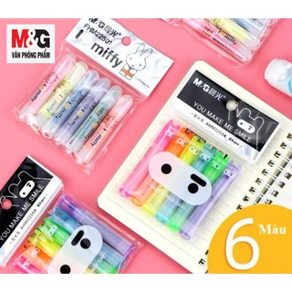 Bộ 6 cây bút nhớ dòng Highlight AHM22501 Miffy dễ thương