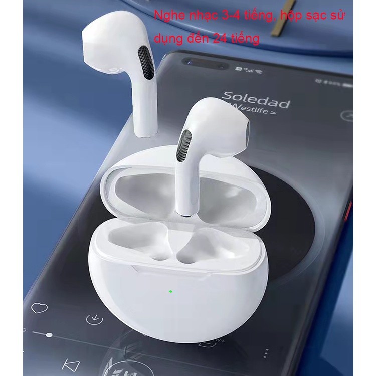 Tai nghe bluetooth Pro6 nhét tai bluetooth không dây Chống Ồn cho ĐT táo Phone Samsung xiaomi android laptop pc #66