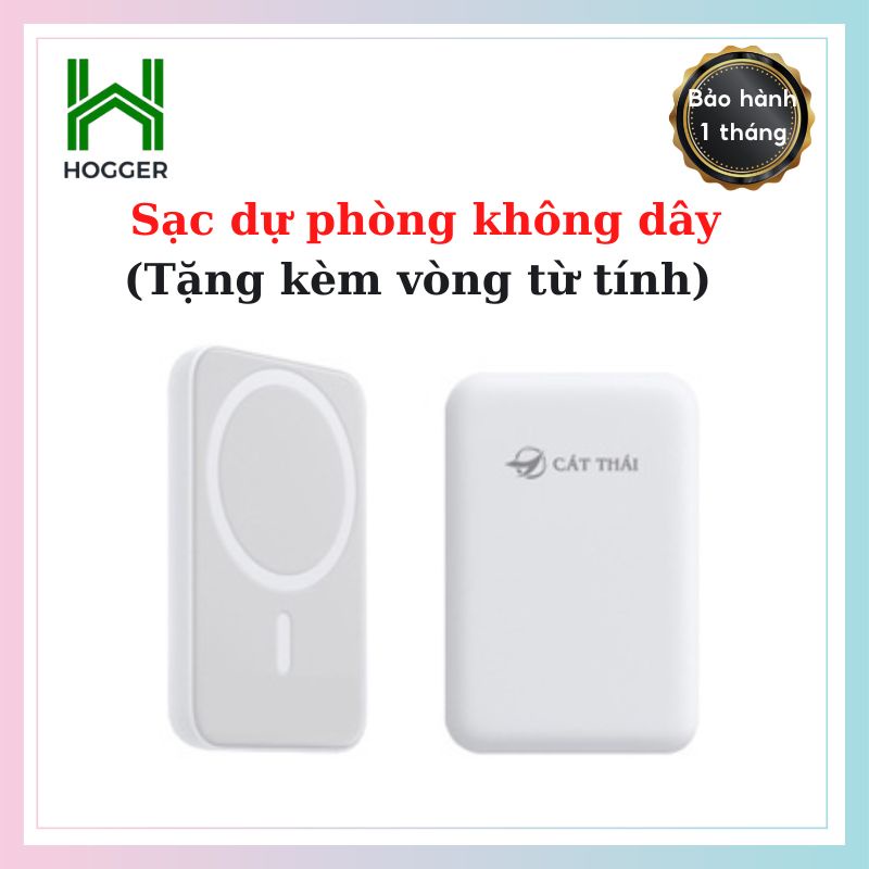 Sạc dự phòng ko dây cho táo sạc nhanh pin 5000mAh công suất 20W nhỏ gọn tiện lợi CX02 bảo hành 1 tháng