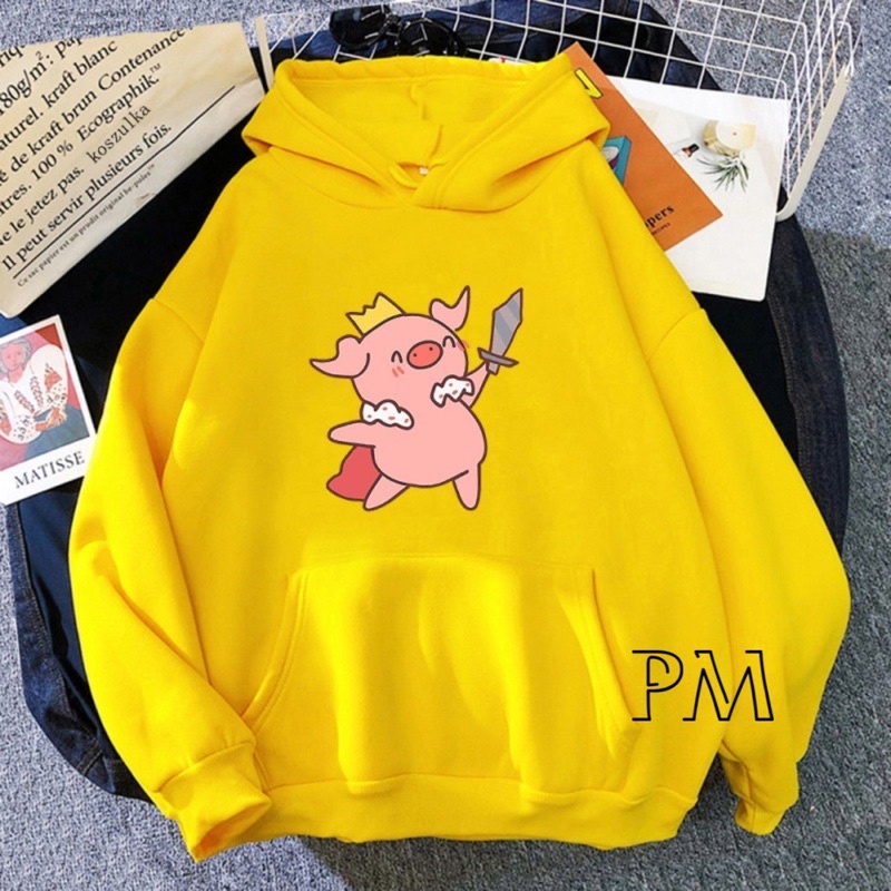 Áo hoodie lợn vương miện PM13