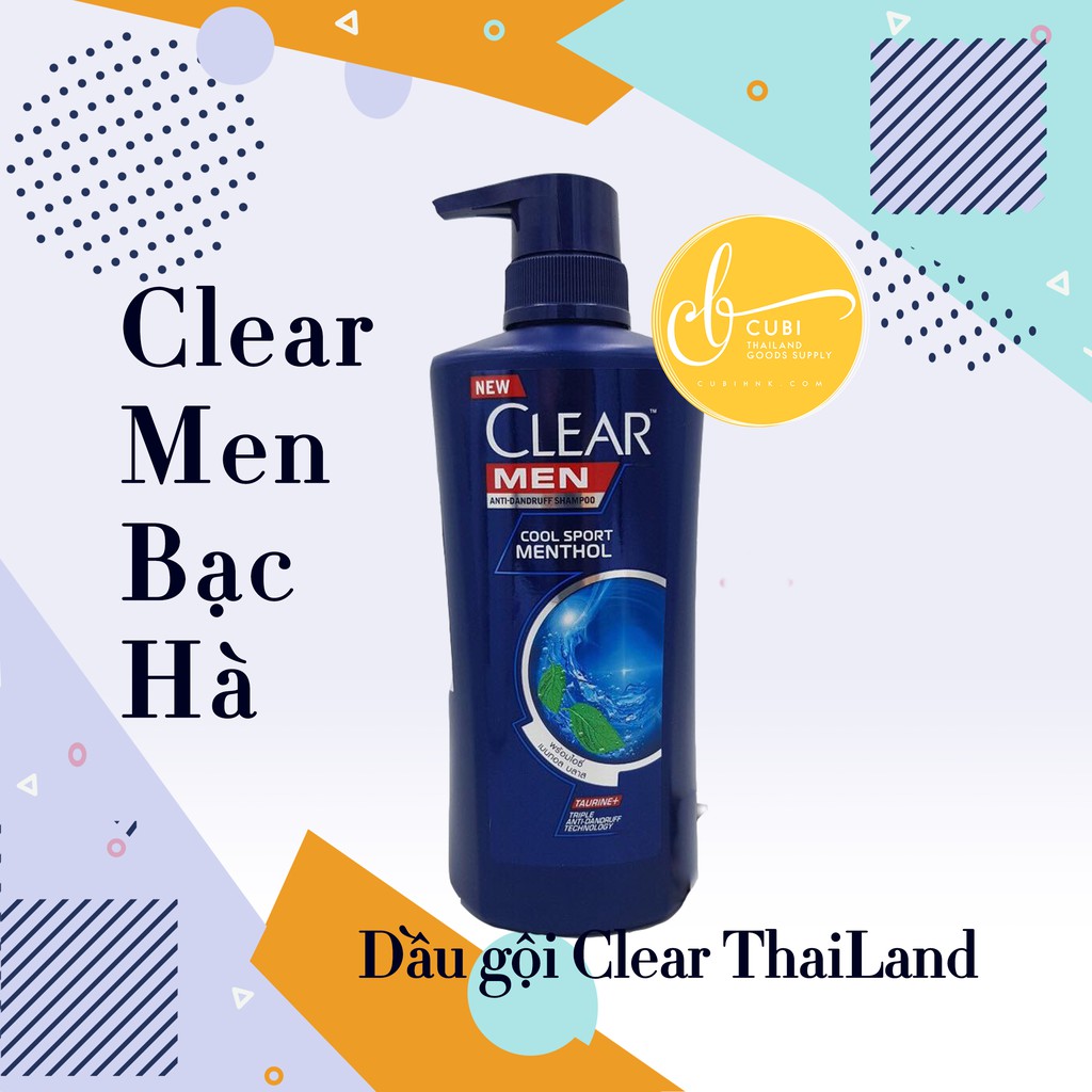 Dầu Gội Clear Men Thái Lan 450ml