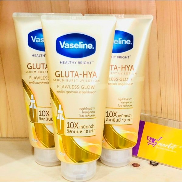 Sữa dưỡng thể Vaseline Healthy Bright Gluta HYA Serum 10X 5.0 thái lan