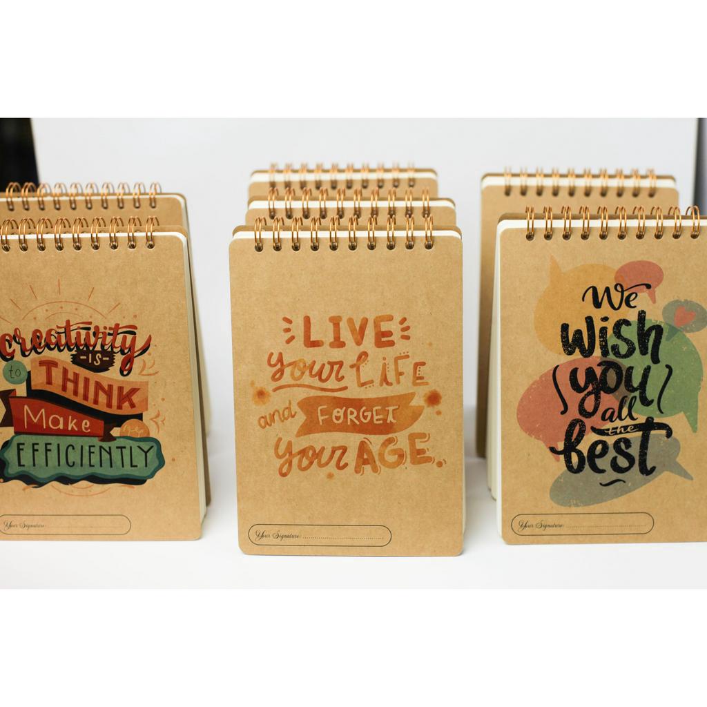 Sổ tay A6 vitage 140 trang giấy trơn #sotay