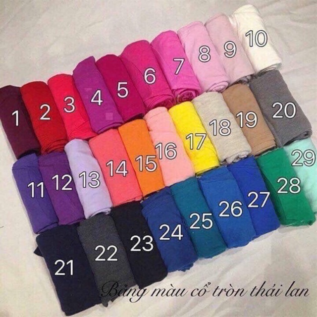 Áo thun trơn - cổ tròn Thái Lan