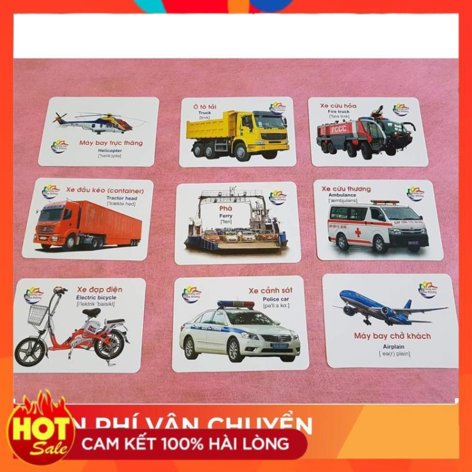 [Mã LIFEB04ALL giảm 10% tối đa 15K đơn 0Đ] Bộ thẻ học thông minh 16 chủ đề 416 thẻ tiếng anh tiếng việt cho bé