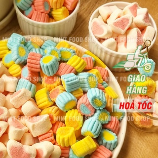 Kẹo Bông Marshmallow (Dưa Hấu, Bông Hoa, Xoắn, Trái Tim) - Lon 200gr